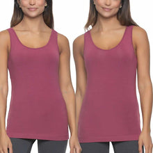 Load image into Gallery viewer, Felina Women&#39;s Cotton Modal Reversible Tank Top 4 Pack
