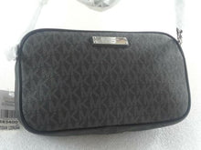 Load image into Gallery viewer, Michael Kors Jet Set Logo Black East West Crossbody Women&#39;s Purse #88 (2663)
