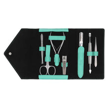 Load image into Gallery viewer, Nippes Solingen Stainless Steel 7-piece Manicure Set Pick your color
