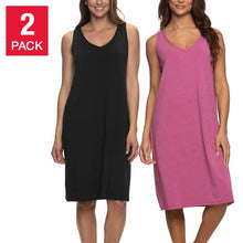 Load image into Gallery viewer, Felina | Cotton Modal Stretch Sleep Dress | 2-Pack
