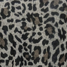 Load image into Gallery viewer, Ellen Tracy Womens Cozy V-neck Black Brown Animal Print Long Sleeve M
