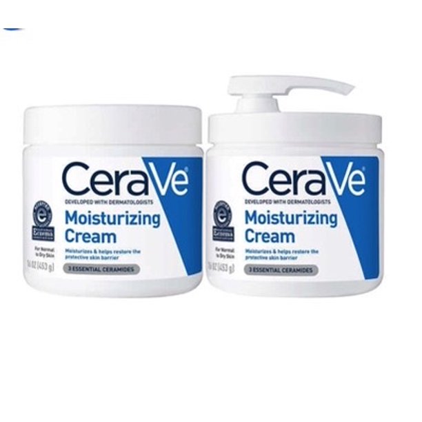 CeraVe Moisturizing Cream 16 oz pump + 16 oz refill, 2-pack