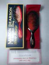 Load image into Gallery viewer, Mason Pearson Popular Hair Brush Bristle &amp; Nylon Large Dark Ruby BN1 UsedNoBrush
