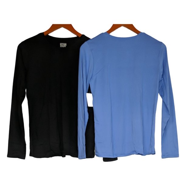 32 Degrees Women’s Top Ladies’ Long Sleeve Air Mesh Tee 2-Pack