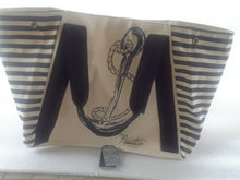 Load image into Gallery viewer, Classic Nautica Canvas Tote 16&quot; x 13&quot; x 8&quot;
