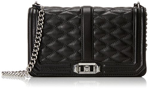 Rebecca Minkoff Women's Love Cross Body Bag, Black, One Size