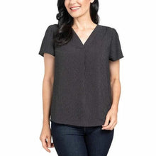 Load image into Gallery viewer, Hilary Radley Womens V-Neck Printed Blouse
