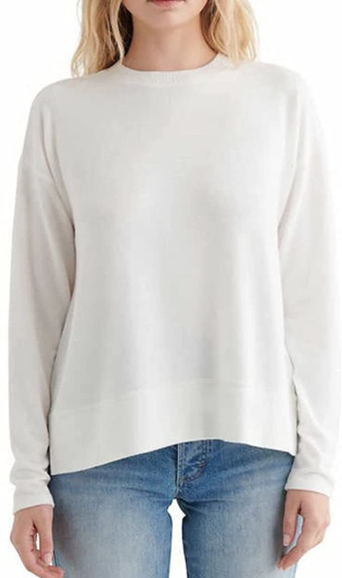 Lucky Brand Ultra Soft Cloud Jersey Wrinkle Free Sweatshirt Top