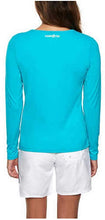 Load image into Gallery viewer, Hang Ten Womens Long Sleeve Rashguard Blue Bird with UPF 50+

