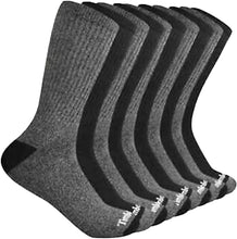 Load image into Gallery viewer, Timberland Men&#39;s Everyday Crew Sock, 6-pair - Grey
