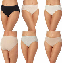 Load image into Gallery viewer, Carole Hochman Womens 5-Pack Midnight Hi-Cut Cotton Hipster
