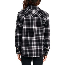 Load image into Gallery viewer, Sage Collective Women&#39;s Long Sleeve Plaid Super Plush Sherpa Lined Fleece Shirt Jacket with Pockets

