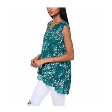 Load image into Gallery viewer, Cristina B Women’s Sleeveless Tunic V Neck Flowy Double Layer Tank
