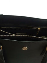 Load image into Gallery viewer, Tory Burch Robinson North South Leather Tote Bag Black
