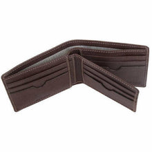 Load image into Gallery viewer, Timberland Genuine Pebble Leather Removable Passcase Wallet Brown NWT
