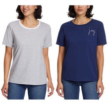 Load image into Gallery viewer, Ella Moss Womens Flattering Fit Ultra Soft Perfect Tee, 2-Pack
