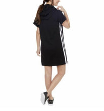 Load image into Gallery viewer, DKNY Sport Ladies&#39; Black Logo Hoodie Dress Kangaroo Pockets
