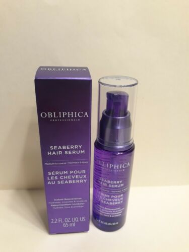 Obliphica Seaberry Hair Serum “MEDIUM TO COARSE” 2.2 oz/65 mL *LARGE SIZE-BOXED*