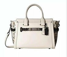 Load image into Gallery viewer, Coach 59091 Swagger 27 in Glovetanned Leather with Willow Floral Detail Chalk
