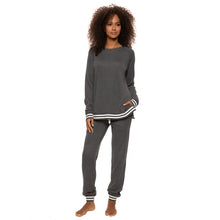 Load image into Gallery viewer, Felina Geena French Terry Lounge Set Sweatshirt &amp; Jogger (Charcoal, X-Small)
