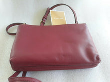 Load image into Gallery viewer, MICHAEL KORS JET SET DOUBLE GUSSET CROSSBODY BROWN/MULBERRY
