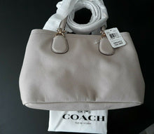 Load image into Gallery viewer, Coach 34563 Women Crossgrain 2 way shoulder Bag Greybeige
