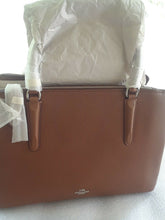 Load image into Gallery viewer, Coach 57276SVSD Brooklyn 34 Satchel Caryall, Saddle Brown
