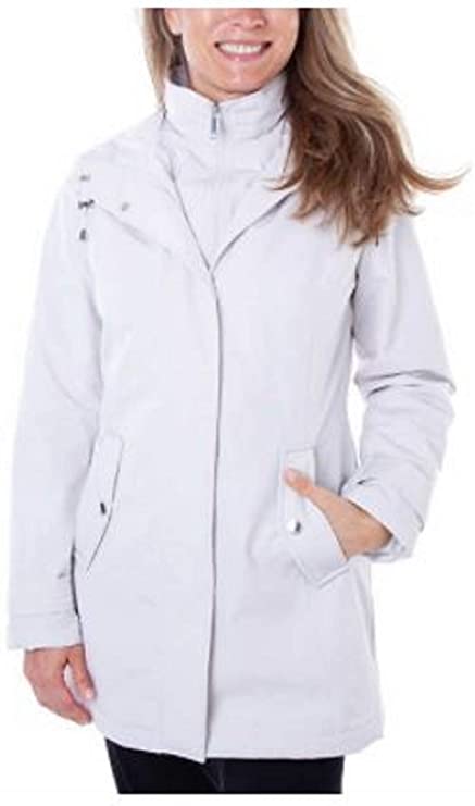 HFX Ladies' All Weather Trench Coat Small White