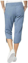 Load image into Gallery viewer, 32 Degrees Cool Women&#39;s French Terry Capri Pants Medium Heather Indigo Blue
