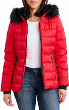 Load image into Gallery viewer, Nautica Womens Faux Fur Trim Hooded Midweight Puffer Jacket

