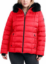Load image into Gallery viewer, Nautica Womens Faux Fur Trim Hooded Midweight Puffer Jacket
