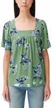 Load image into Gallery viewer, Lucky Brand Women’s Square Neck Floral Short Sleeve Shirt Variety
