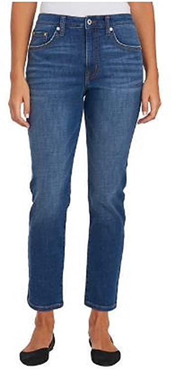 Ella Moss Women's High Rise Slim Straight Ankle Jeans Inseam 26