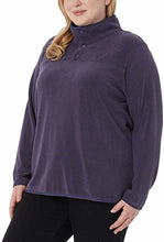 Load image into Gallery viewer, 32 Degrees Heat Womens Midweight Snap Arctic Fleece Pullover
