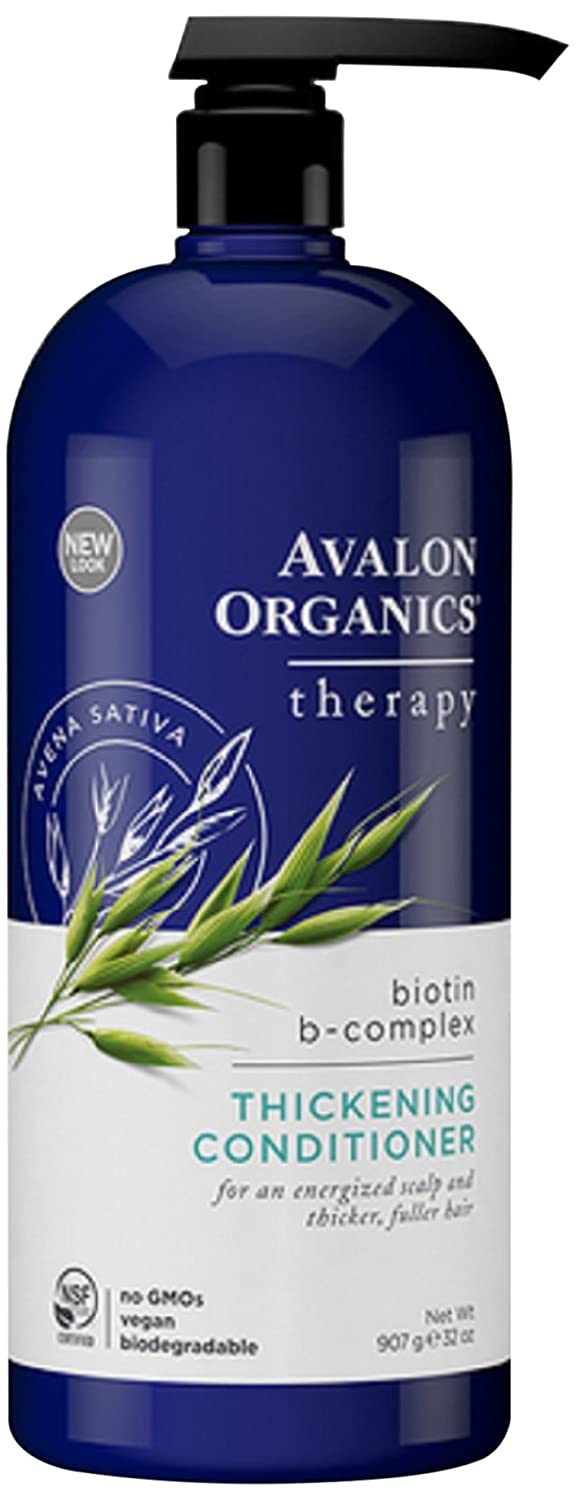 Avalon Organics Therapy Thickening & Scalp Care Daily Conditioner with Biotin B-Complex, 32 oz