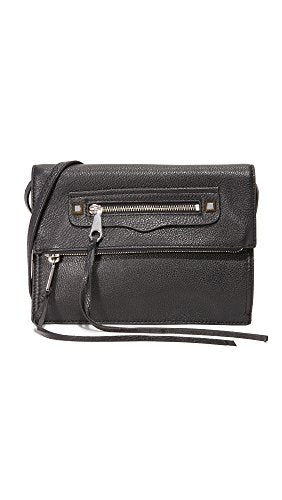 Rebecca Minkoff Women's Small Regan Cross Body Clutch, Black, One Size