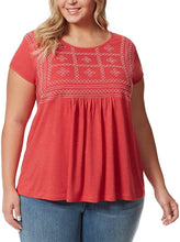 Load image into Gallery viewer, Gloria Vanderbilt Ladies&#39; Embroidered Tee, Crewneck Short Sleeve Tee
