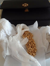 Load image into Gallery viewer, Tory Burch Kira Envelope Clutch, Black, Model: 45155
