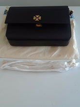 Load image into Gallery viewer, Tory Burch Kira Envelope Clutch, Black, Model: 45155

