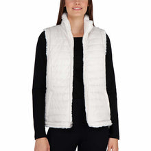 Load image into Gallery viewer, Nicole Miller Ivory Reversible Puffer Full Zip Vest Size S Small NWT Womens
