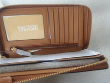 Load image into Gallery viewer, Michael Kors Jet Set Travel Large Smartphone Wristlet - Acorn Brown - NWT - Auth
