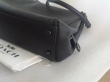 Load image into Gallery viewer, Used Coach Dark Navy Blue Pebbled Leather Turnlock Edie Womens Bag 36855
