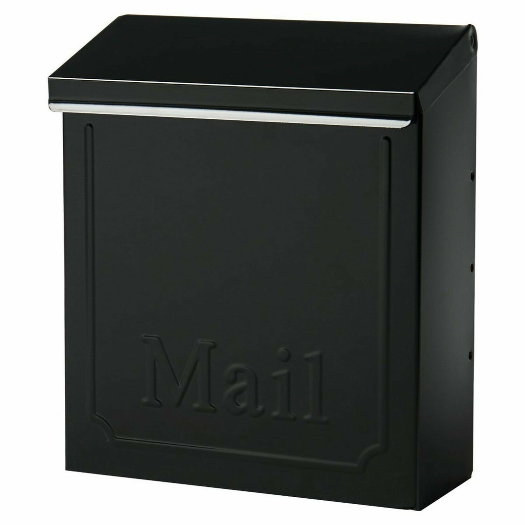 Gibraltar THVK0000 Lockable Vertical Townhouse City Mailbox, Black