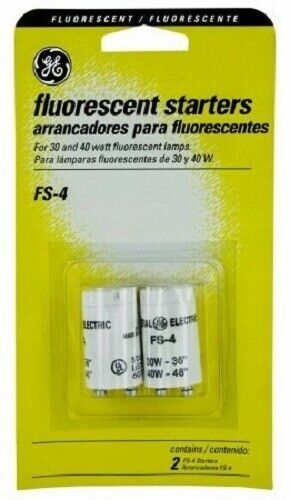 Ge Ballast 80620 2 Pack 30 & 40 Watt Fluorescent Starters