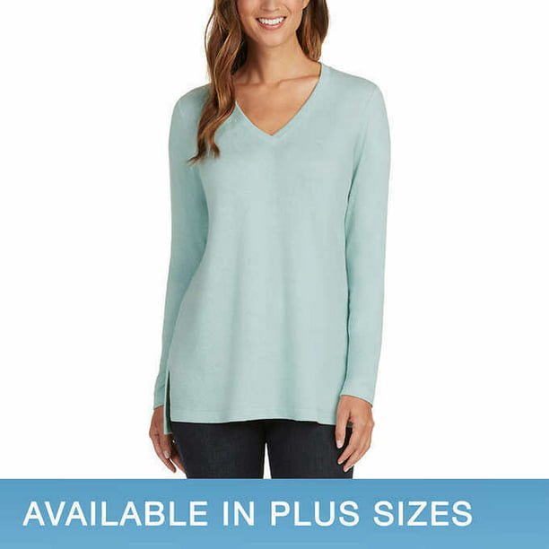 Matty M Women S Top Long Sleeve V-Neck