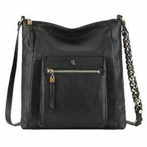 Elliott Lucca Gwen Leather Crossbody Black NWOT