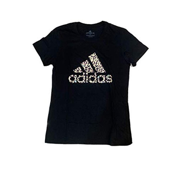 Adidas Womens Amplifier Leopard Print Tee Shirt