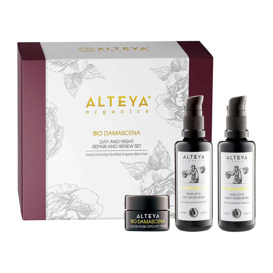 Alteya Organics Bio Damascena Day & Night Repair Set New in box