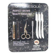 Load image into Gallery viewer, Open Box Japonesque Perfect Brows Beauty Tools Set 7 Pieces
