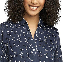 Load image into Gallery viewer, Foxcroft NYC Women&#39;s Pinpoint Non-Iron Stretch Poplin Shirt
